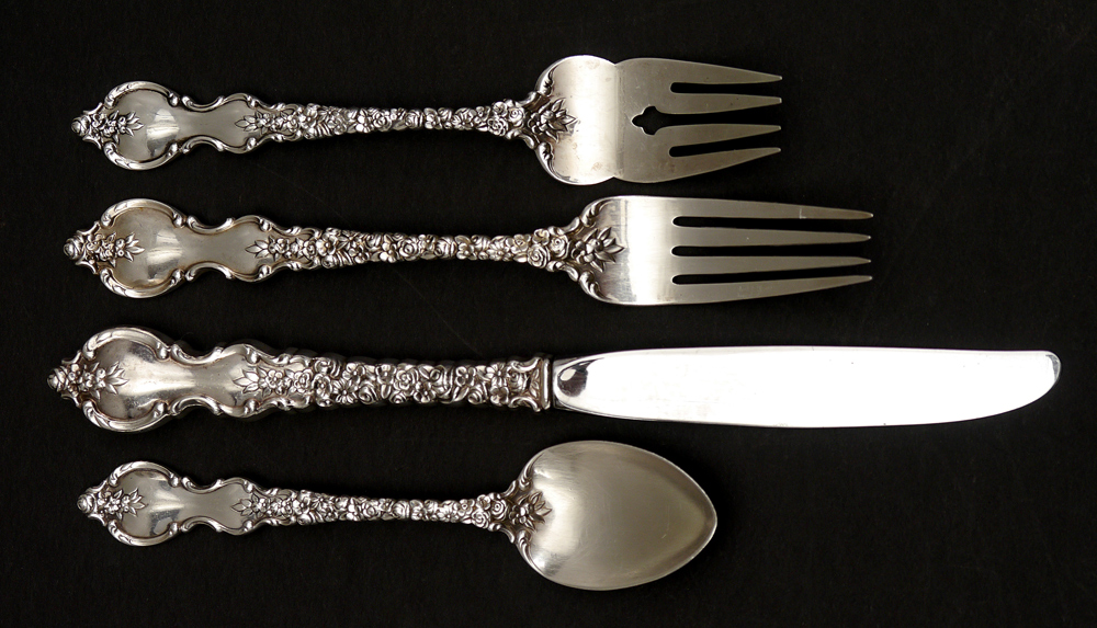 Appraisal: INTERNATIONAL DU BARRY STERLING FLATWARE SERVICE Approx pieces in the