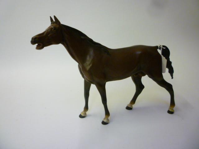 Appraisal: A COLD PAINTED BRONZE MODEL OF A STALLION early th