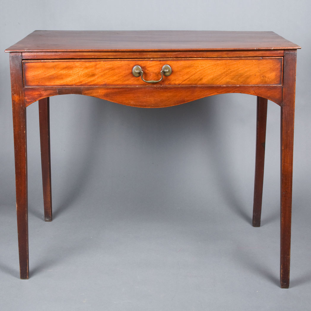 Appraisal: George III Mahogany Work Table Circa Height inches width inches