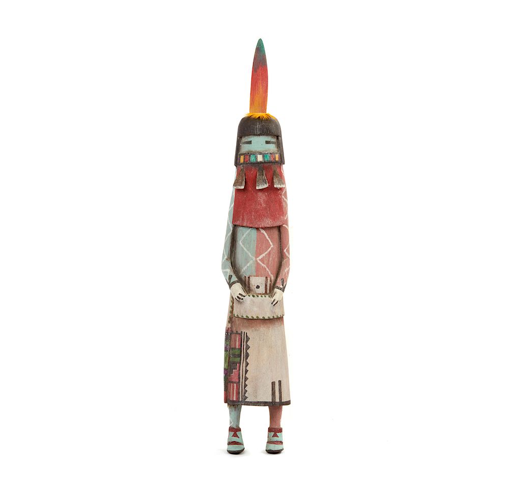 Appraisal: Hopi Redbeard Longhair Kachina Angak' by Watson Namoki Hopi Redbeard