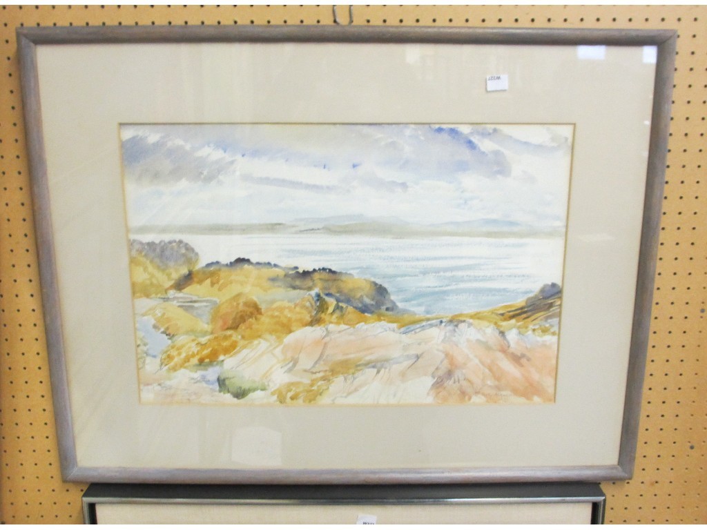 Appraisal: SALLY ALEXANDER Watercolour 'Seaweed Rocks Aird's Bay Appin' signed and