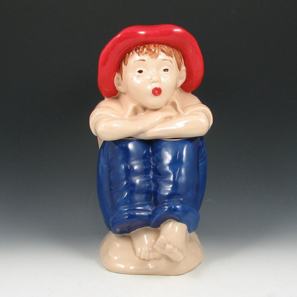 Appraisal: Hull Artist Louise Bauer Designed Boy Cookie Jar Barefoot Boy