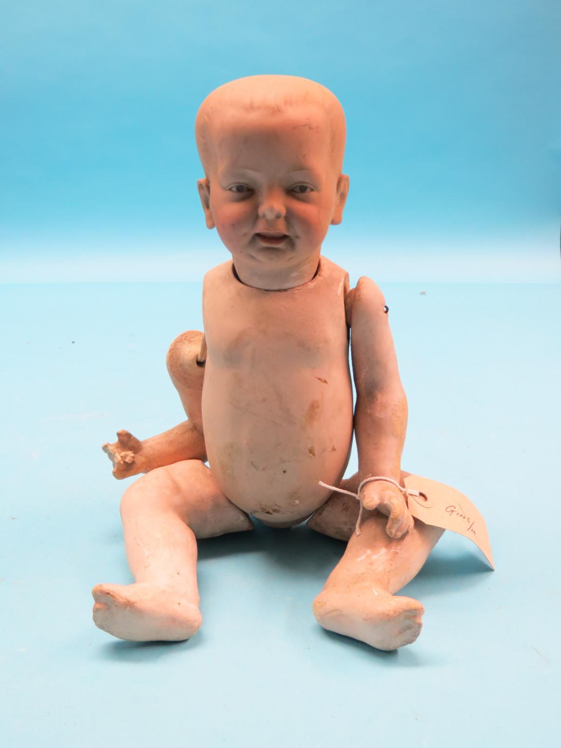 Appraisal: A rare German bisque Kaiser Baby doll by Fritz Bierschenk