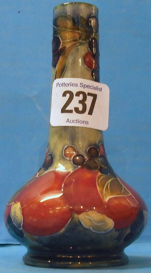 Appraisal: Moorcroft Burslem Vase decorated in the Pomegranite design on mottled