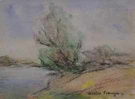 Appraisal: Charles Pettinger - The Creek circa s pastel signed and