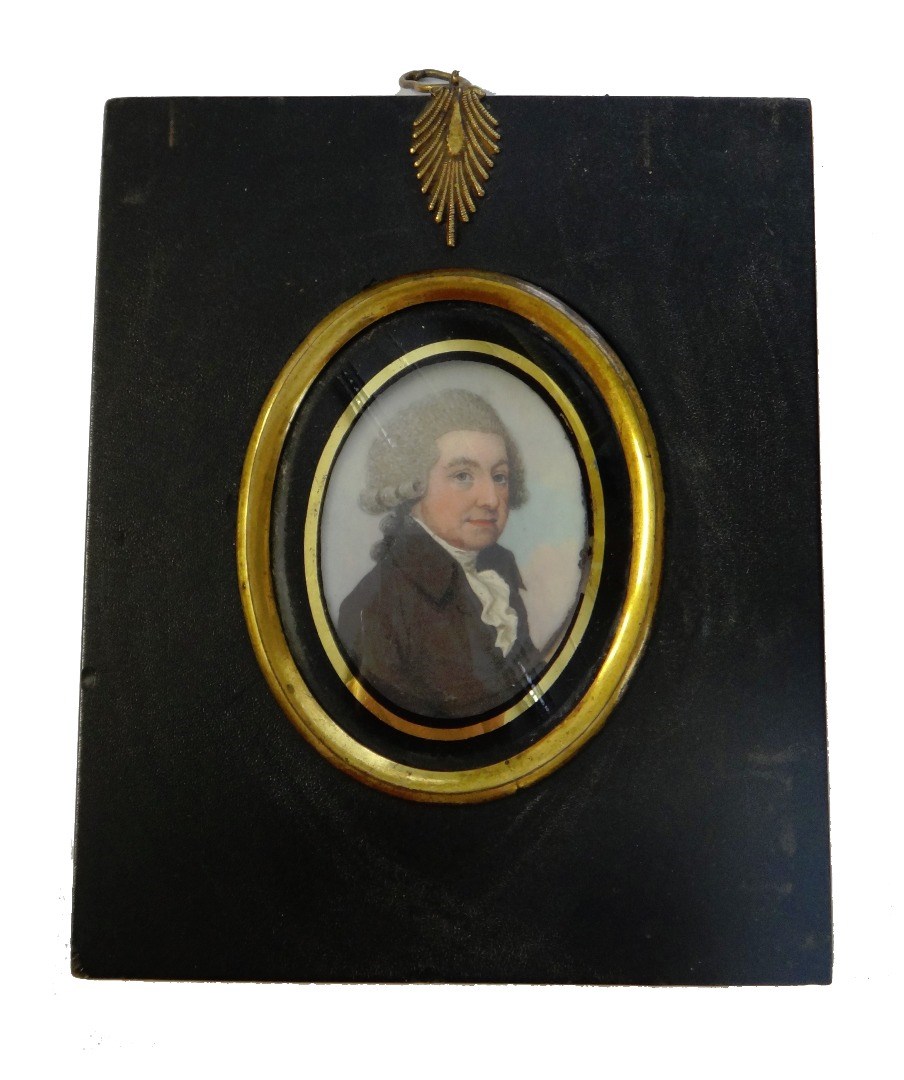 Appraisal: Late th century Irish School portrait miniature on ivory of