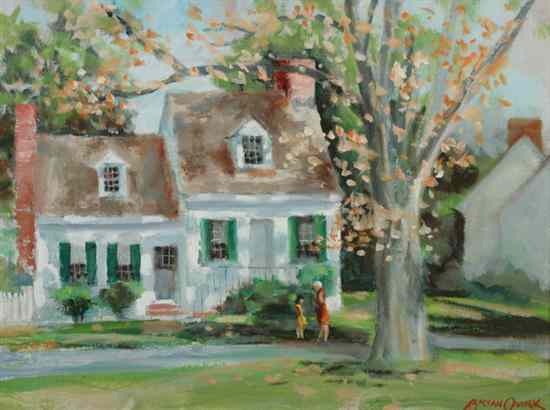 Appraisal: BRYAN QUIRK American th century THE TARR HOUSE ST MICHAELS