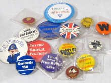 Appraisal: A mixed lot of badges comprising original Man from U