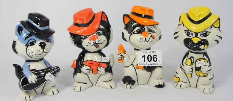 Appraisal: Lorna Bailey Limited Edition Comical Cats Cat with Cigar and