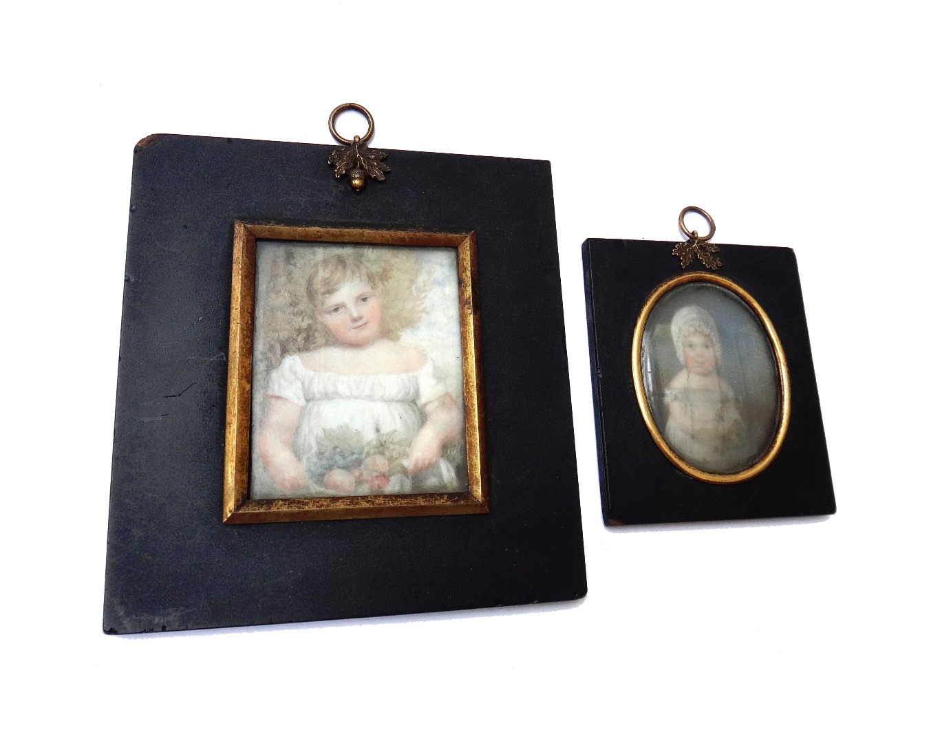 Appraisal: George Hayter - British Portrait miniature of Georgiana Henrietta Marcia