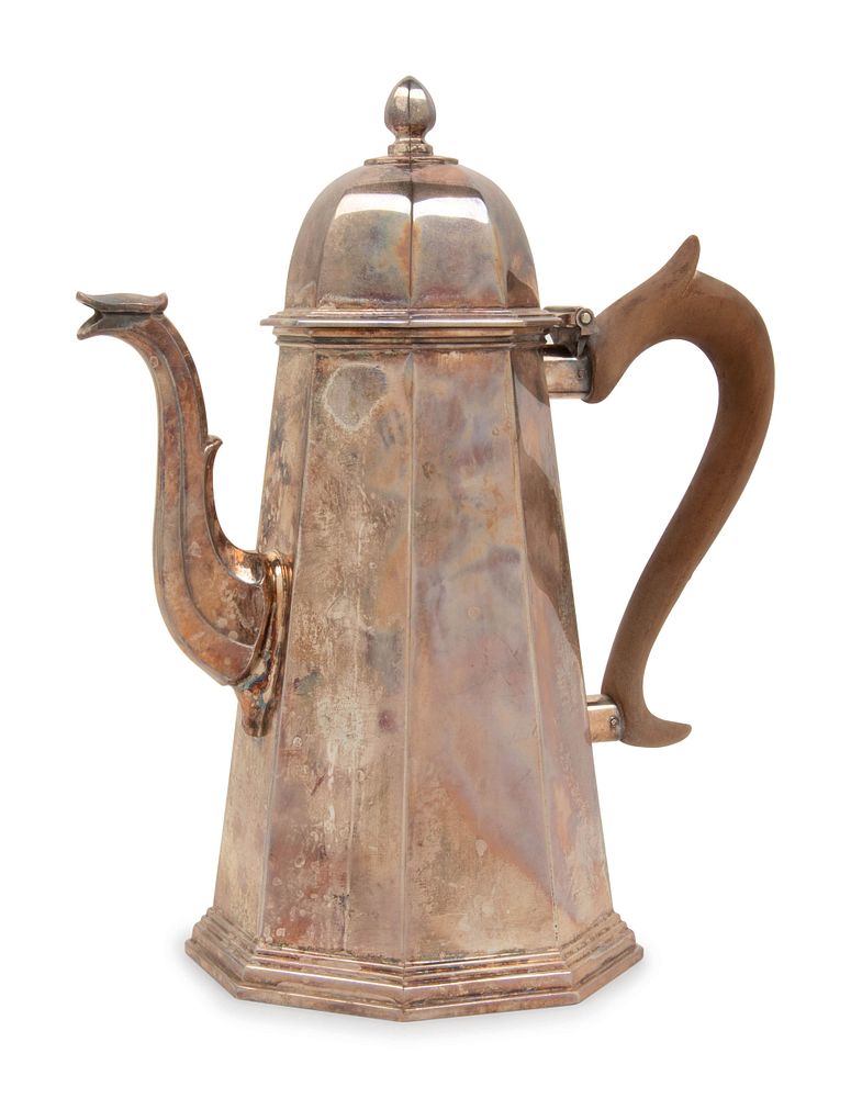 Appraisal: An English Silver Coffee Pot An English Silver Coffee Pot