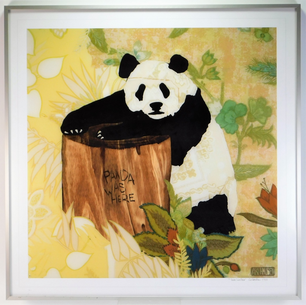 Appraisal: ARI HAUBEN PANDA WAS HERE LITHOGRAPH Massachusetts ContemporaryDepicts a panda