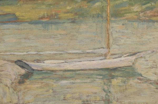 Appraisal: THEODORE ROBINSON AMERICAN - x Cos Cob Oil on wood