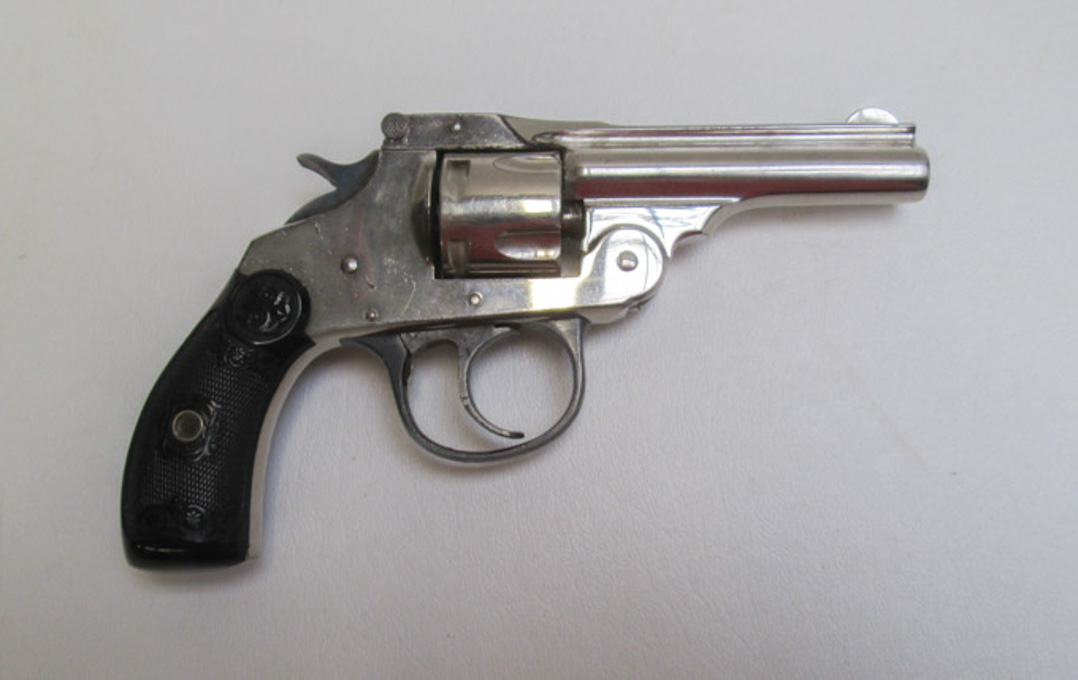 Appraisal: IVER JOHNSON DOUBLE ACTION REVOLVER S W caliber barrel nickel