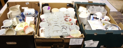 Appraisal: A large quantity of Modern mugs cups sauces jugs etc