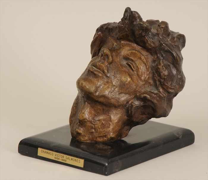 Appraisal: VICTOR SALMONES - PORTRAIT HEAD OF A SLEEPING YOUTH Cast