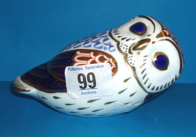 Appraisal: Royal Crown Derby Owl With Ceramic Stopper Boxed