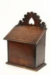 Appraisal: ENGLISH OAK SALT BOX - th Century Salt Box with