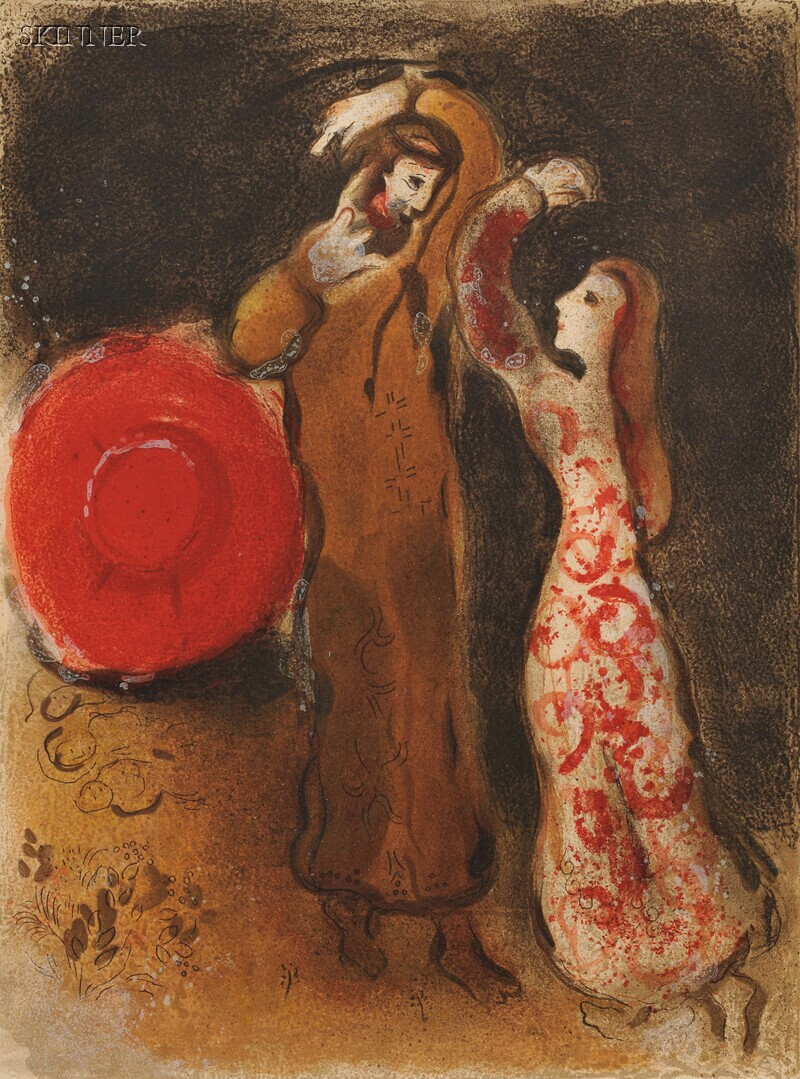 Appraisal: Marc Chagall French Russian - The Meeting of Ruth and