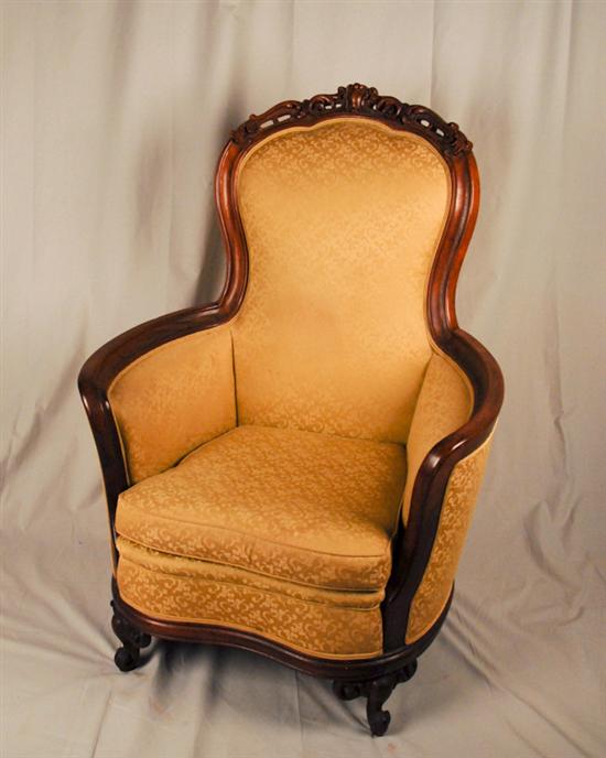 Appraisal: A th C Rococo Revival Gentleman's Chair having a mahogany