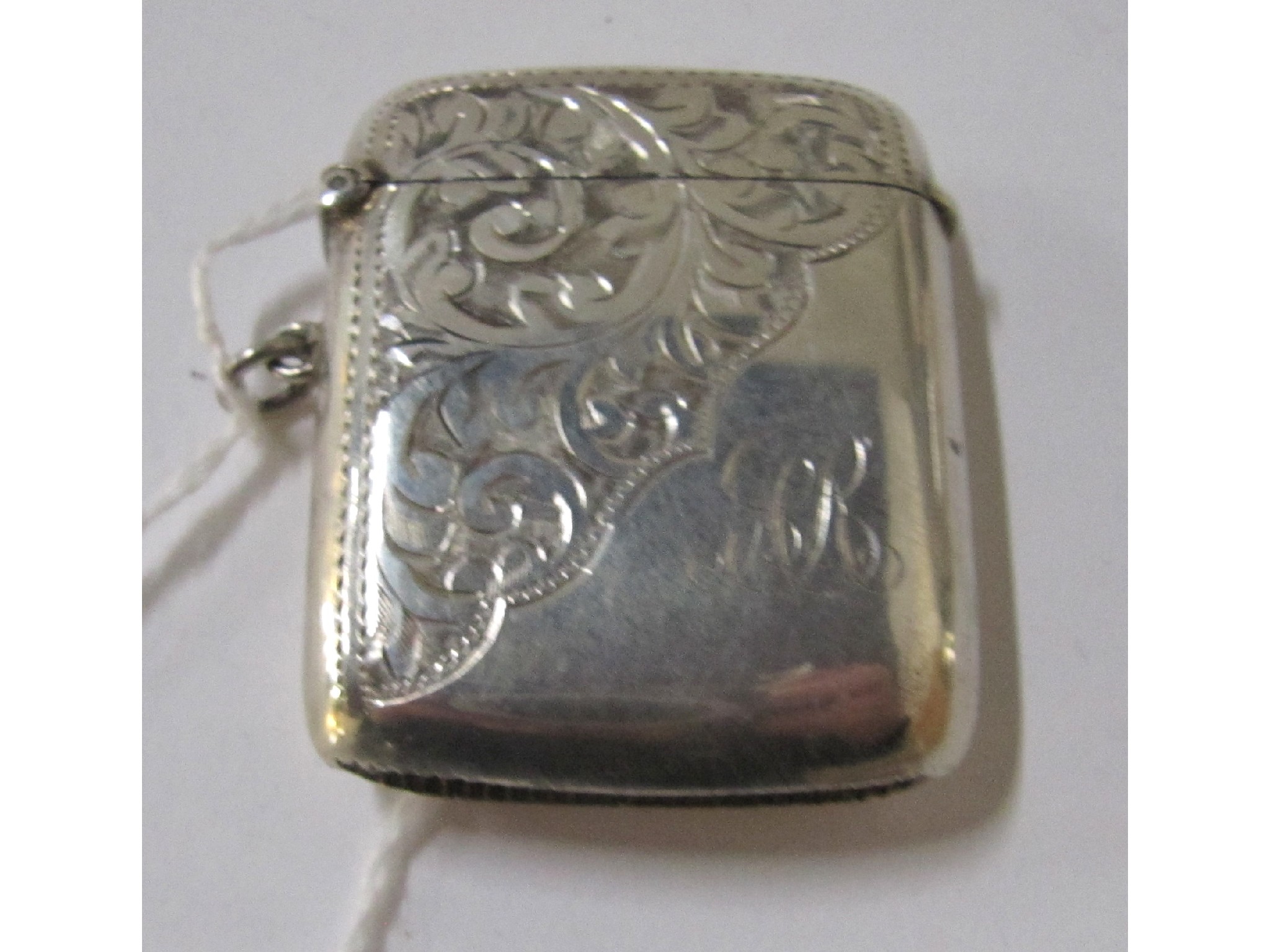 Appraisal: A silver vesta Birmingham