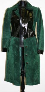 Appraisal: Vintage 'S Gucci Green Suede And Leather Women'S Full Length