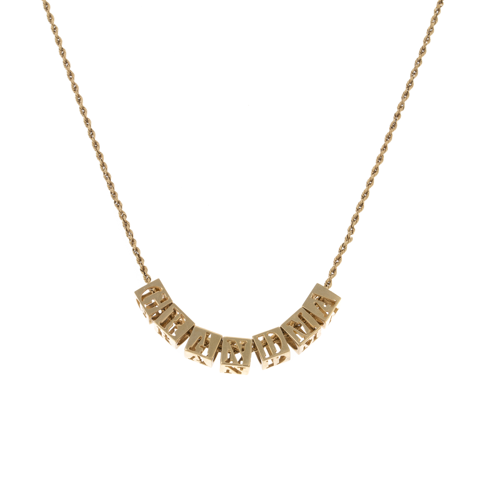 Appraisal: A GRANDMA CHAIN IN K YELLOW GOLD K yellow gold