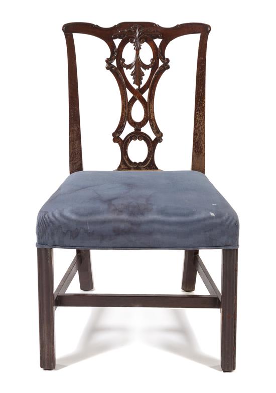 Appraisal: Sale Lot A Chippendale Style Mahogany Side Chair having a