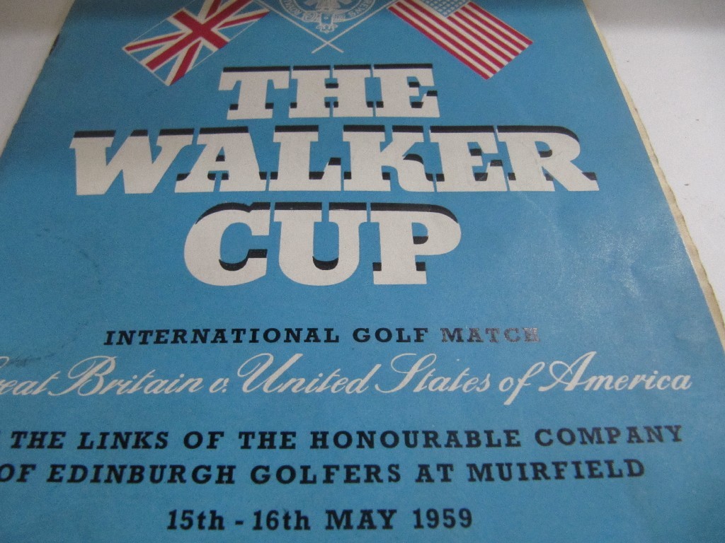 Appraisal: A programme for the Walker Cup Amateur Golf Championship Muirfield