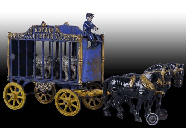 Appraisal: Cast Iron Pressed Steel Hubley Royal Circus Toy Description Circa