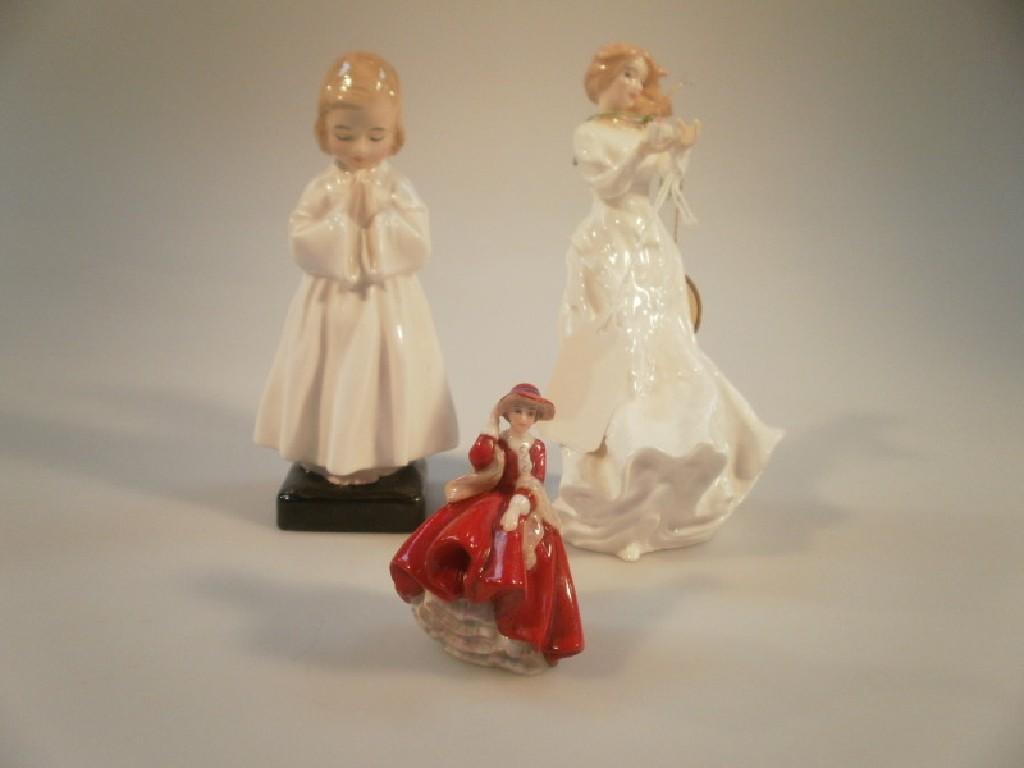 Appraisal: A Royal Doulton figurine of 'Bedtime' transfer printed mark HN