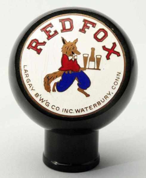 Appraisal: Red Fox Beer Tap Knob Light scratches to face between