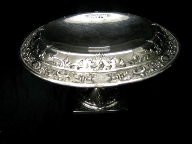 Appraisal: Sterling Silver Tazza by Gorham ornate border