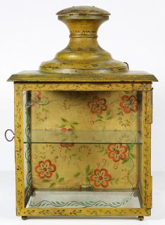 Appraisal: French table vitrine French table vitrine th Century a floral