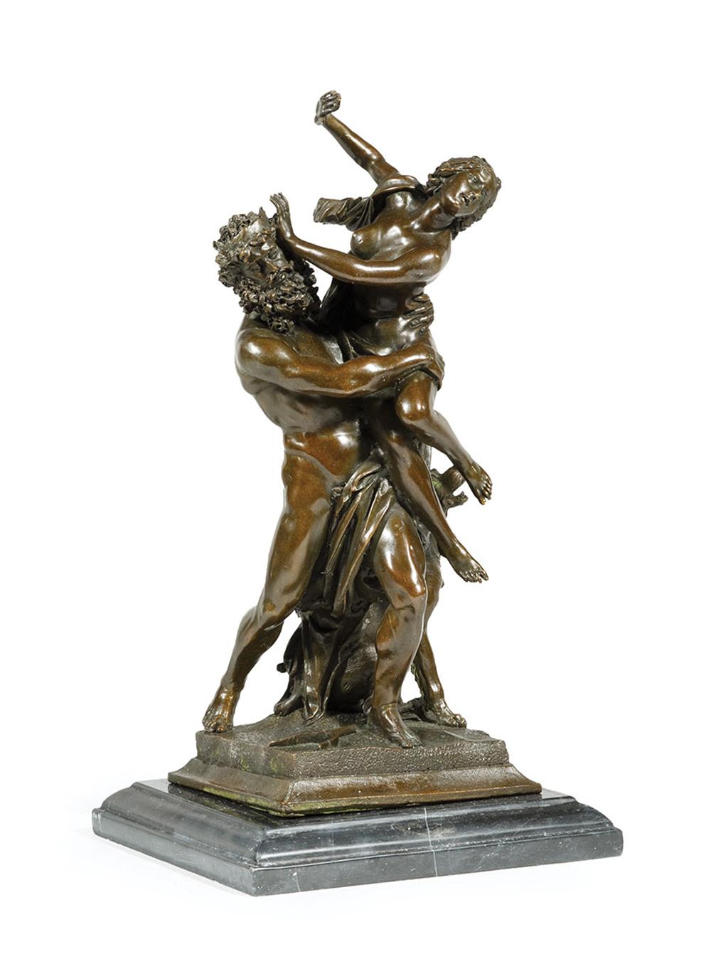 Appraisal: Bronze Figural Group of The Rape of Proserpina after Gian