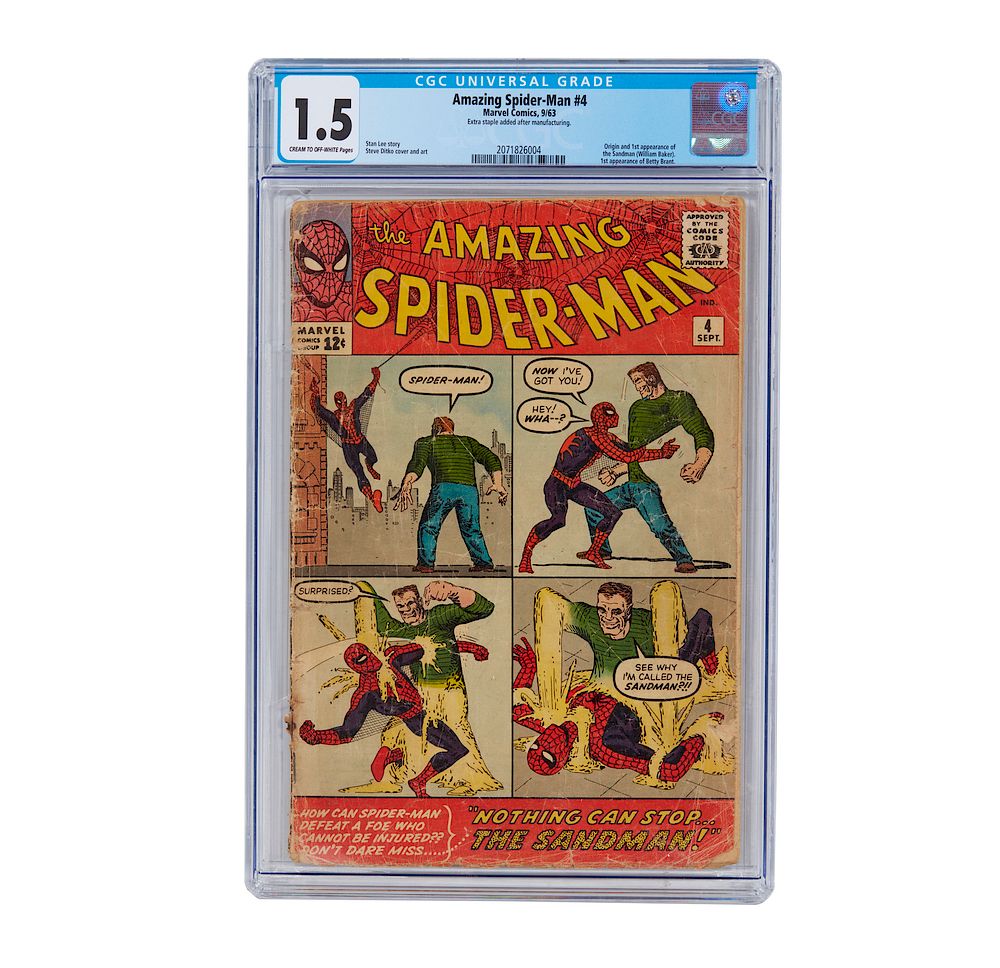 Appraisal: Spider-Man st Appearance of Sand Man The Amazing Spider-Man Marvel