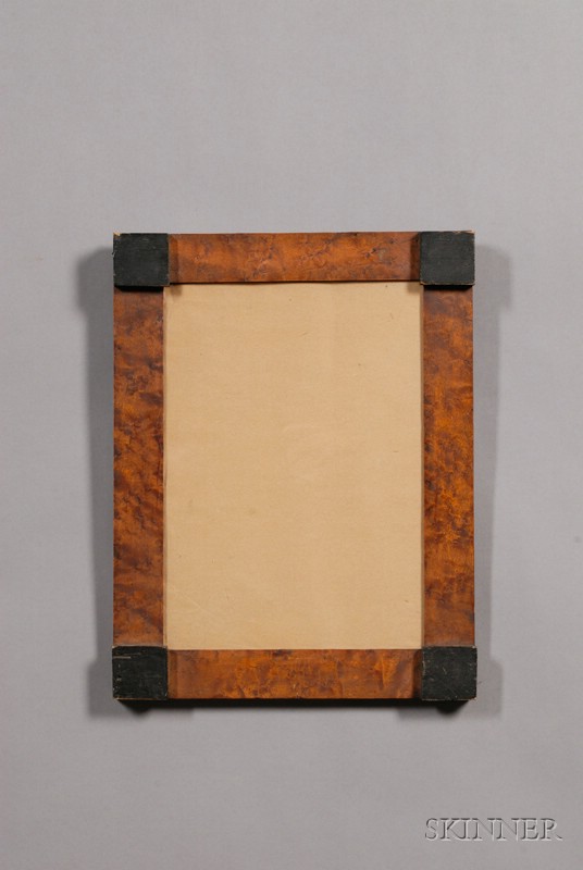 Appraisal: Bird's-eye Maple Veneer Frame America mid- th century x inner