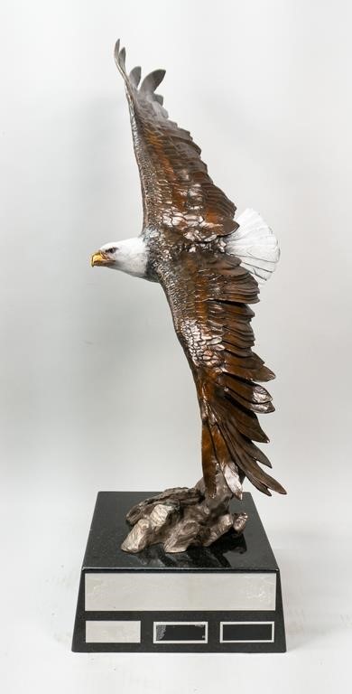 Appraisal: Mark Hopkins American b Limited Edition Vigilance Bronze Sculpture of