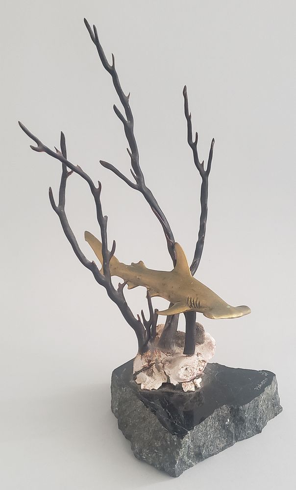 Appraisal: P Johnston Limited Edition Bronze Shark Sculpture P Johnston Limited