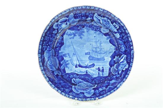 Appraisal: HISTORICAL BLUE STAFFORDSHIRE PLATE England nd quarter- th century Dark