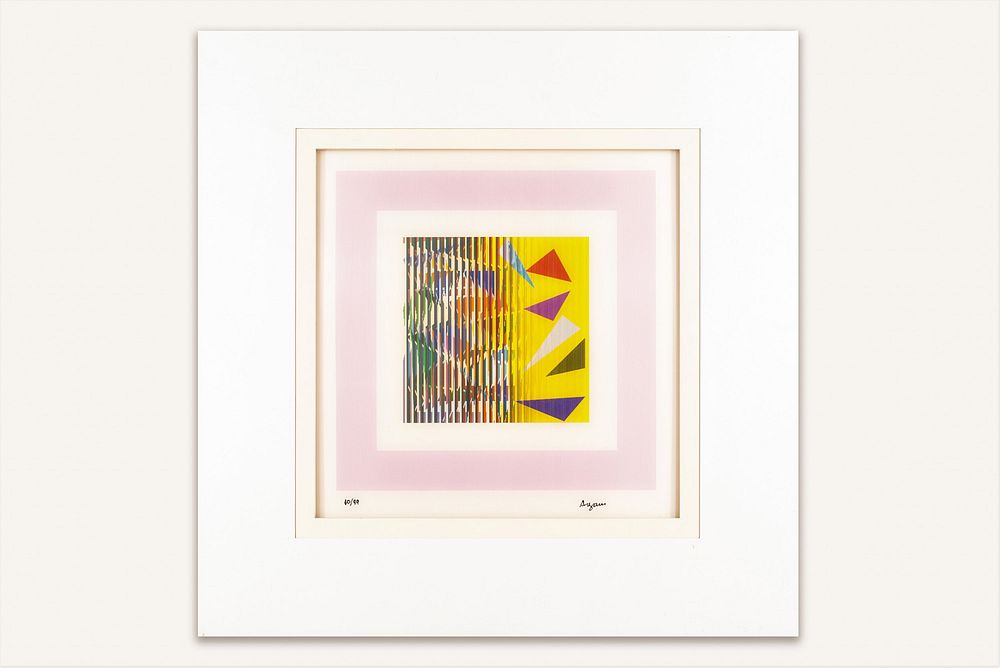 Appraisal: YAACOV AGAM ISRAELI B YAACOV AGAM ISRAELI B Guerre Yellow