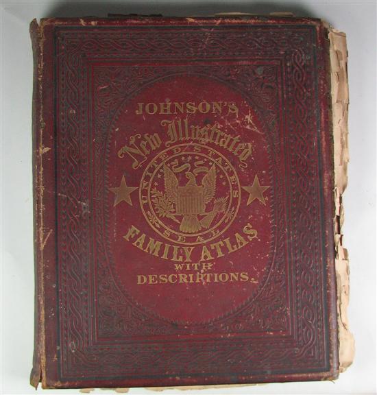 Appraisal: Book Johnson's New Illustrated Steel Plate Family Atlas With Descriptions