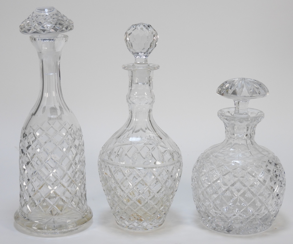 Appraisal: PC BACCARAT OTHER CUT CRYSTAL DECANTERS France United States Early