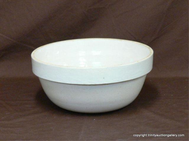 Appraisal: Vintage Large Heavy Crock Pottery Mixing Bowl - Very large