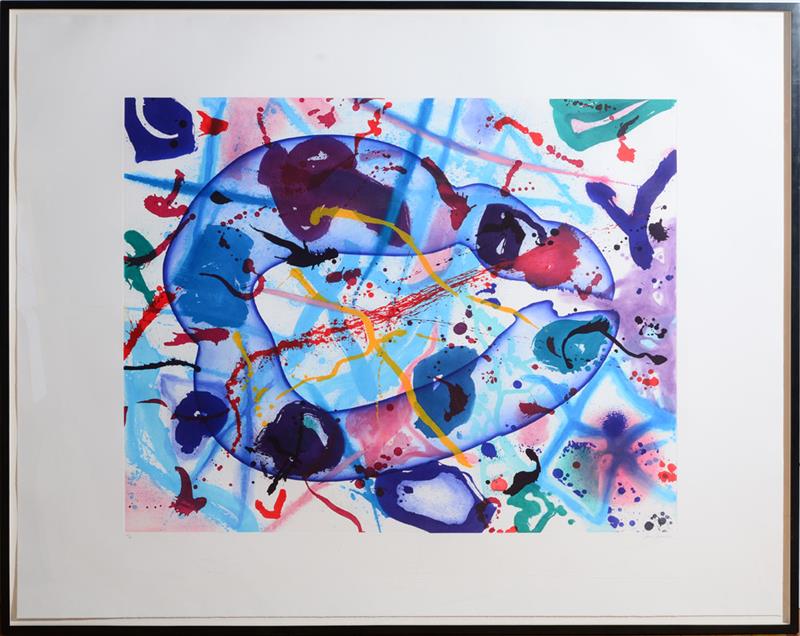 Appraisal: SAM FRANCIS - TRIETTO V Aquatint in colors on wove