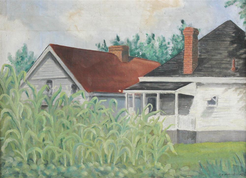 Appraisal: W R HUBBELL FARM HOUSE along with TWO OTHER WORKS