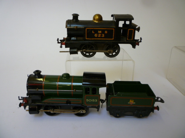 Appraisal: Hornby clockwork Type locomotive finished in B R green boxed