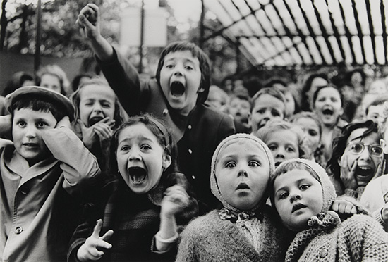 Appraisal: EISENSTAEDT ALFRED - Children at Puppet Theatre Paris Silver print