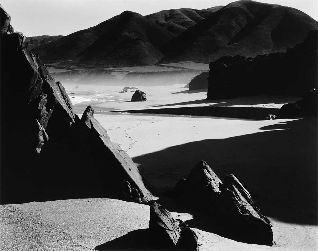 Appraisal: BRETT WESTON - Garrapata Beach Silver print the image measuring