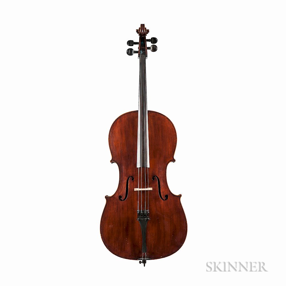 Appraisal: Violoncello Violoncello labeled FABBRICA INSTRUMENTI MUSICALI A CORDA Giuseppe Minotti